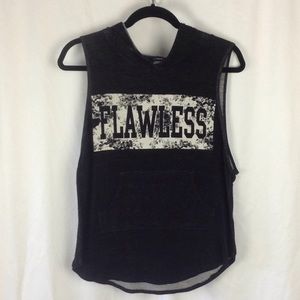 Flashmob sleeveless shirt with hood